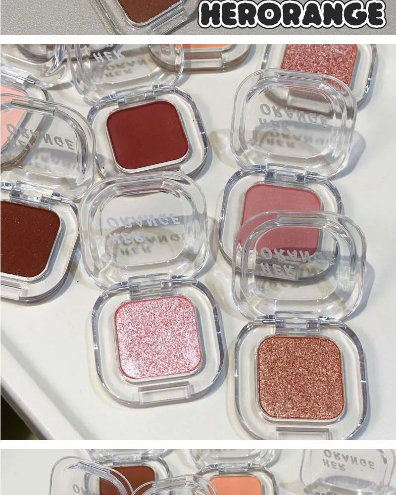 Monochrome Eyeshadow Palette Matte Wine Red Brown Eye Shadow Smoky Pearl Glitter Earth Low Saturation Matte Eye Shadow Makeup