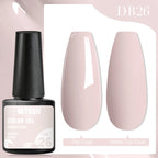 7ml Champagne Gold Sliver Reflective Nail Gel Polish Sparkling Shining Glitter Pink Red Nail Supplies Semi Permanent Gel Varnish