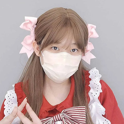 Kawaii Handmade Bow Hairclip Anime Lolita Hairpin Cosplay Headdress JK Uniform Hair Accessory Xmas Gifts