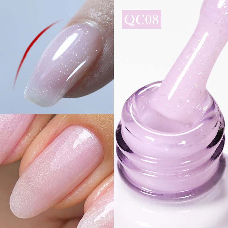 BORN PRETTY Milky White Jelly Nude Gel Nail Polish 10ml White Translucent Soak Off Gel Vernis Semi Permanent Need UV Light Cure