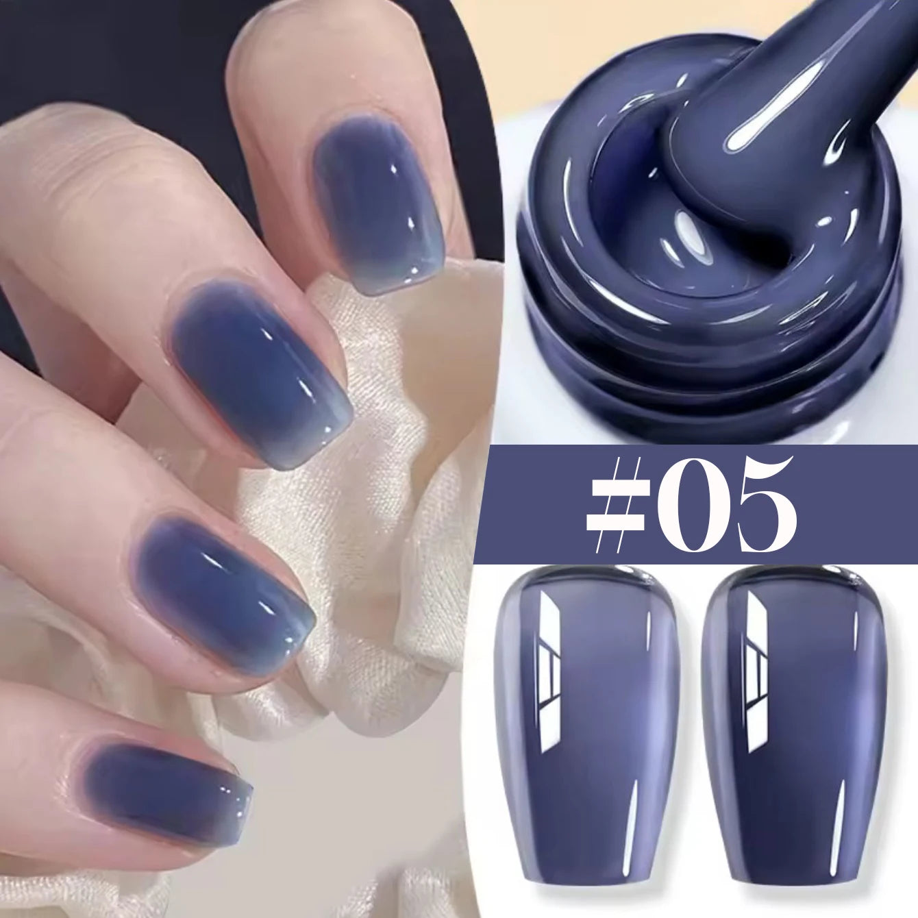 10ml 1-8pcs Milky White Quick Extension Gel Nail Polish Nude Construct Hard Semi Permanent Acrylic Extension Nail Art Varnish