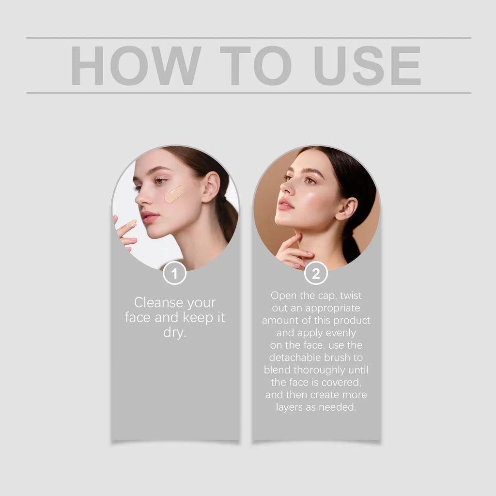Deep Shade 2-in-1 Color Adjusting Foundation Stick Lightweight Moist Natural Smooth Sheer Coverage Non Cakey Makeup