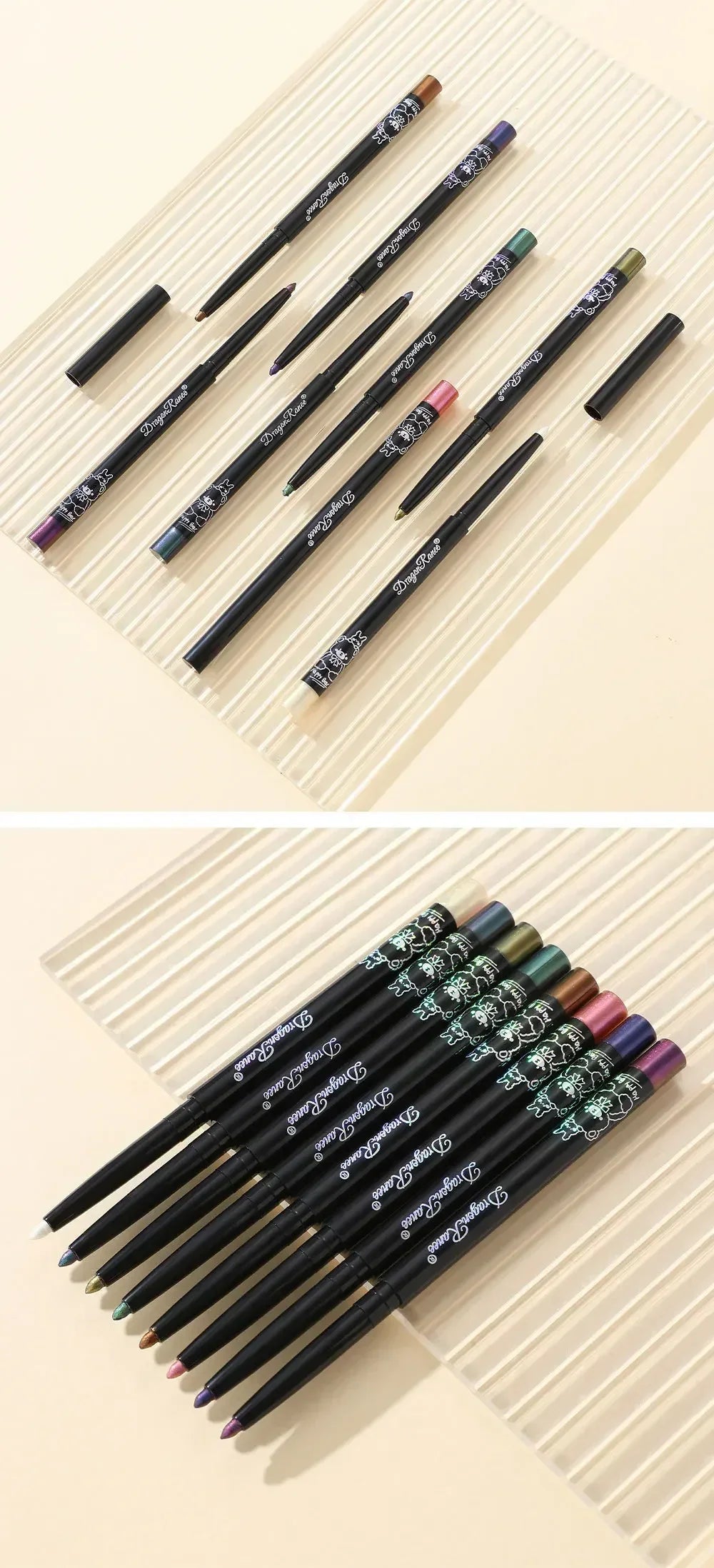 Glitter Aurora Eyeliner Pen Multi Chrome Eye Liner Lasting Shiny Metallic Eyeshadow Lying Silkworm Green Purple Makeup Pigment