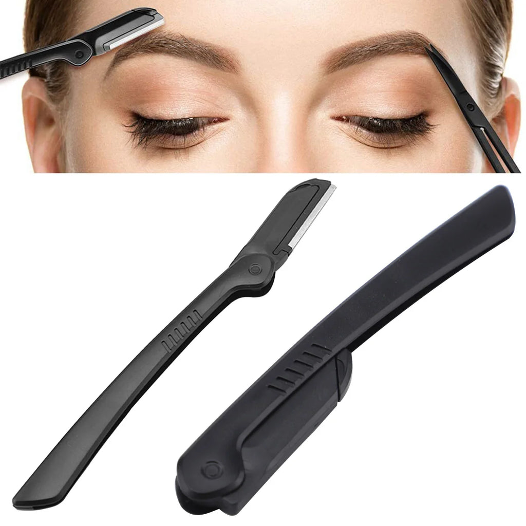 6/8PCS Eyebrow Tweezers Set Professional Stainless Steel Tweezer With Eyebrow Knife Scissors For Beauty Facial Hair Removal Tool