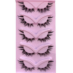 Natural Eyelashes Fake Eyelashes, Transparent Stem, Invisible Fake Mink Eyelashes, Thin Stripes, Cat Eyes, Thin Straps, Soft