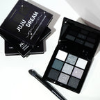 Nine-color eyeshadow palette Makeup Brush, gray-pink smoky makeup, matte pearlescent silkworm brightening makeup