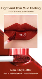 Matte Liquid Lipstick Waterproof Velvet Nude Sexy Red Lip Gloss Long Lasting Nonstick Lip Stain Makeup 24 Colors Hot Lipgloss