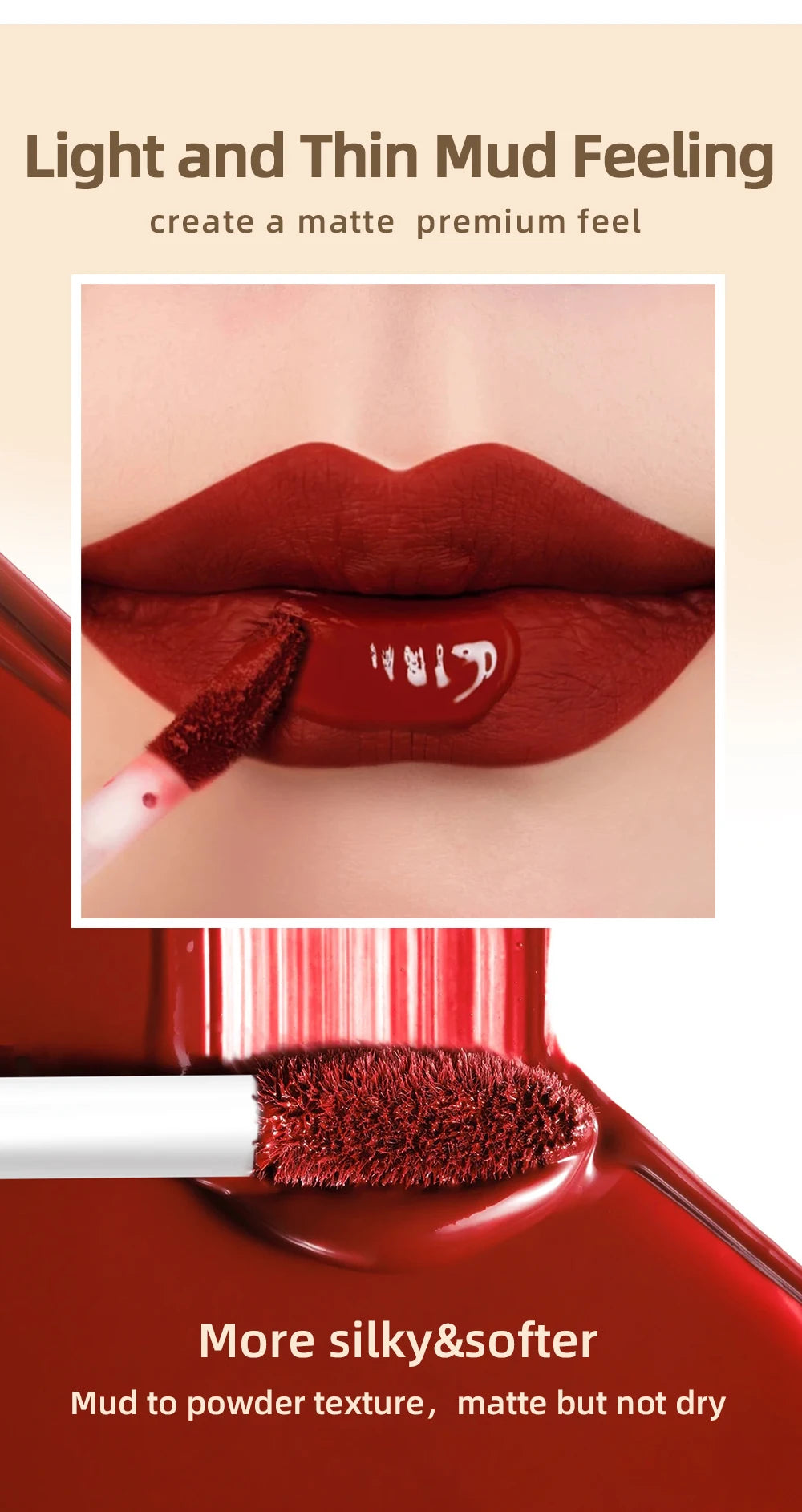 Matte Liquid Lipstick Waterproof Velvet Nude Sexy Red Lip Gloss Long Lasting Nonstick Lip Stain Makeup 24 Colors Hot Lipgloss