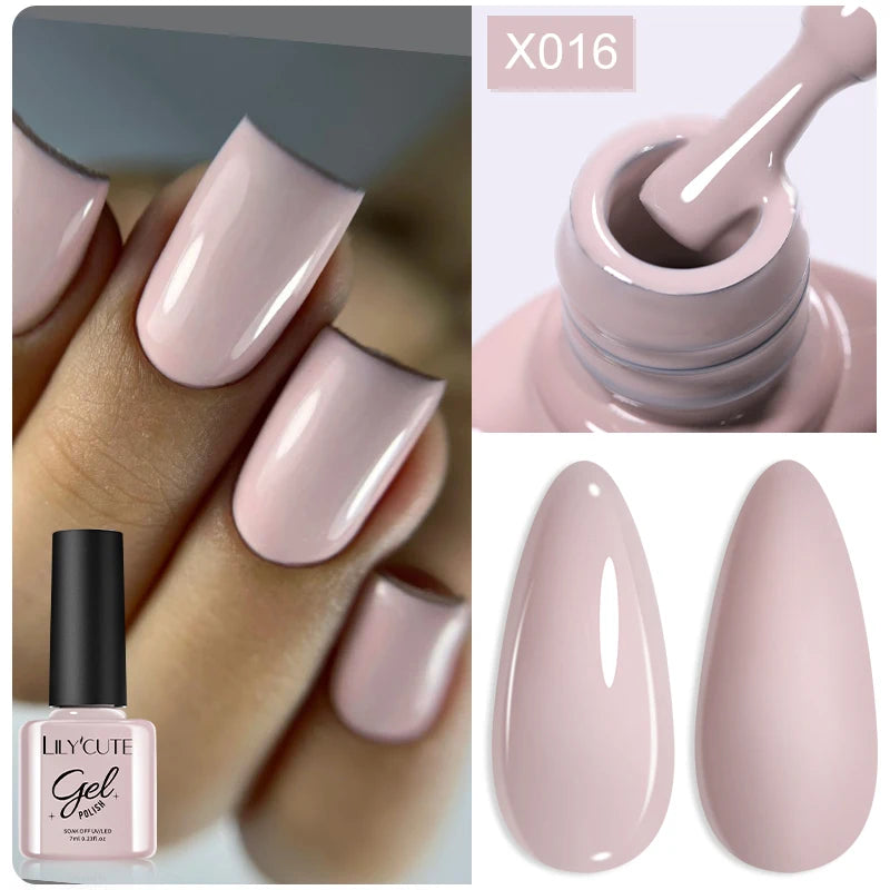 LILYCUTE 7ml Metallic Gel Nail Polish Red Chrome Effect Soak Off UV Gel Varnish Semi Permanent Nail Art Manicure Base Top Coat