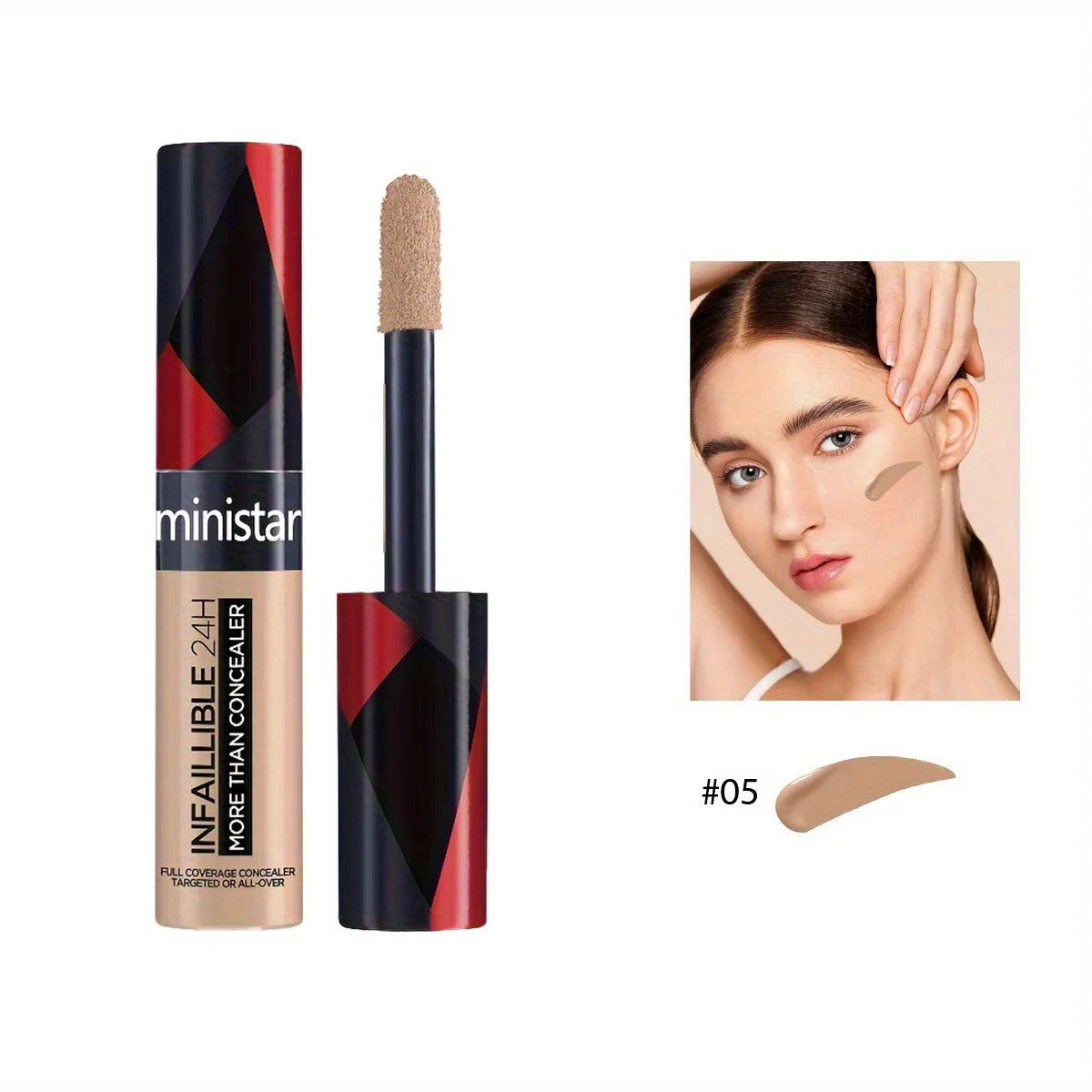 Concealer Natural Concealer Modifies Skin Tone Natural Three-dimensional