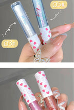 6 Colors Glitter Liquid Eyeshadow Waterproof Pearlescent Shiny Eye Shadow Highlighter Sequins Lying Silkworm Makeup Beauty Tool