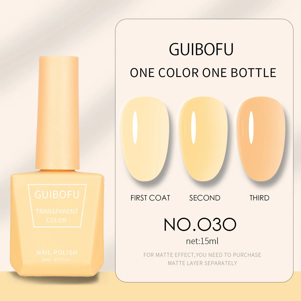 1pc 15ml Milky Jelly Nude Gel Nail Polish Transparent Colors Sheer White Pink Gel Nail Kit For Salon 68 Color
