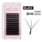 ARISON 3D/4D/5D/6D W-Shape Eyelashes Extension Premade Volume Fans YY-shape Lashes Faux Mink Soft Easy Faning Natural Lash