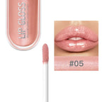 USHAS 12 colors mirror fine flash liquid lipstick pearlescent color waterproof sweatproof non-stick cup lip gloss