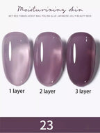 10ml 1-8pcs Milky White Quick Extension Gel Nail Polish Nude Construct Hard Semi Permanent Acrylic Extension Nail Art Varnish
