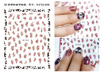 Press on Nails Tiger Symbol Nails Decals Design Fierce Wild Animal Leopard Decoration Manicure Stickers Nails Accessories Tools