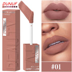 Matte Lip Gloss 8pc/set: Waterproof Lipstick Moisturizing Long Lasting Non-Stick Cup, Nude, Y2K Christmas Valentine's Day Gifts