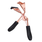 Eyelash Curler Rose Stainless Steel Lash Curler Tool with Soft Rubber Pad Anti Slip Grip Flexible Strong Spring