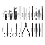 Professional Nail Kit 18 In 1 Manicure Set Nail Clipper Scissors Quality Stainless Steel Personal Care Manicure Complete Kit