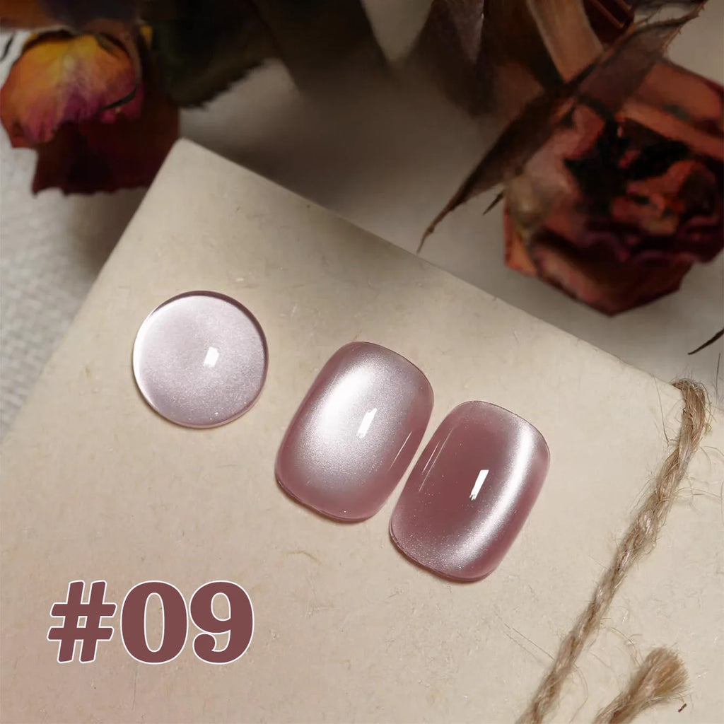 MIANEL 12ML 1-12pcs Jiannan Bistro Cat Eye Gel Nail Polish Blue Nails White Nails Pink Nails Nail Art Use Nail Supplies