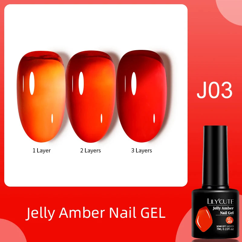 LILYCUTE 7ml Metallic Gel Nail Polish Red Chrome Effect Soak Off UV Gel Varnish Semi Permanent Nail Art Manicure Base Top Coat
