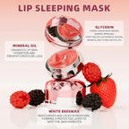Lip Sleep Mask Moisturizing Nourish Repair Hydrated Fade Lip เส้น Anti-cracking Day และ Night Maintenance Lip Balm Care