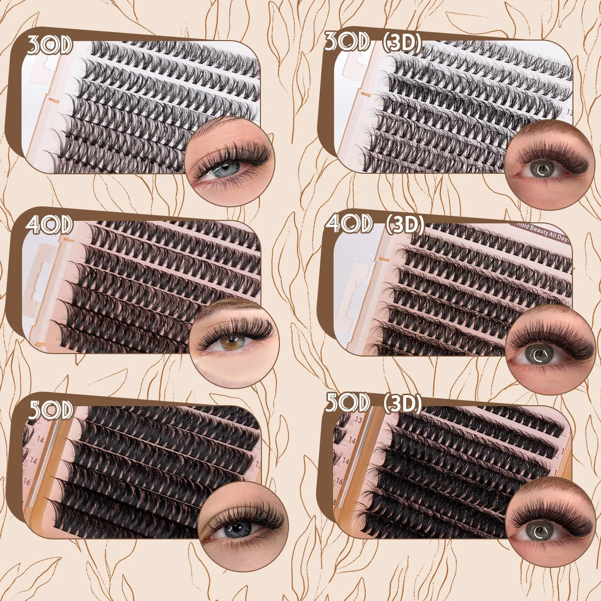 SEEUI Lash Clusters Kit Natural Look Large Capacity Lash Extension Kit with Lash Bond And Seal Eyelash Tweezers