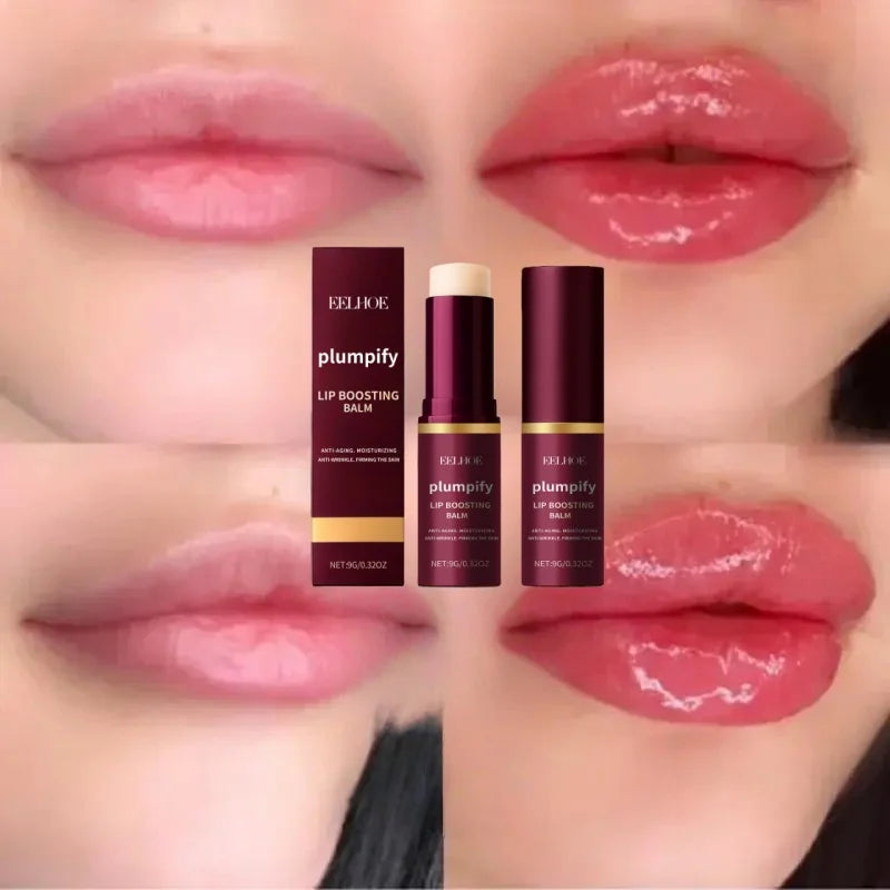 Fast Plumping Lip Balm Moisturizing Soft Lips Skin Plumper Gloss Oil Non-Sticky Daily Care Mask Beauty Makeup Cosmetics Products