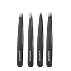 Precision Stainless Steel Tweezers For Eyebrow Hair Facial Hair Removal, Splinter, Blackhead Slant Tip Angle Tip Pointed Tip
