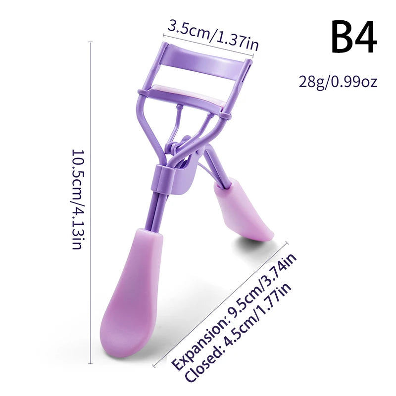Professional Stainless Steel Eyelash Curler with Comb Tweezers Natural Curling Eyelash Clip Cosmetics Eye Makeup Beauty Tools