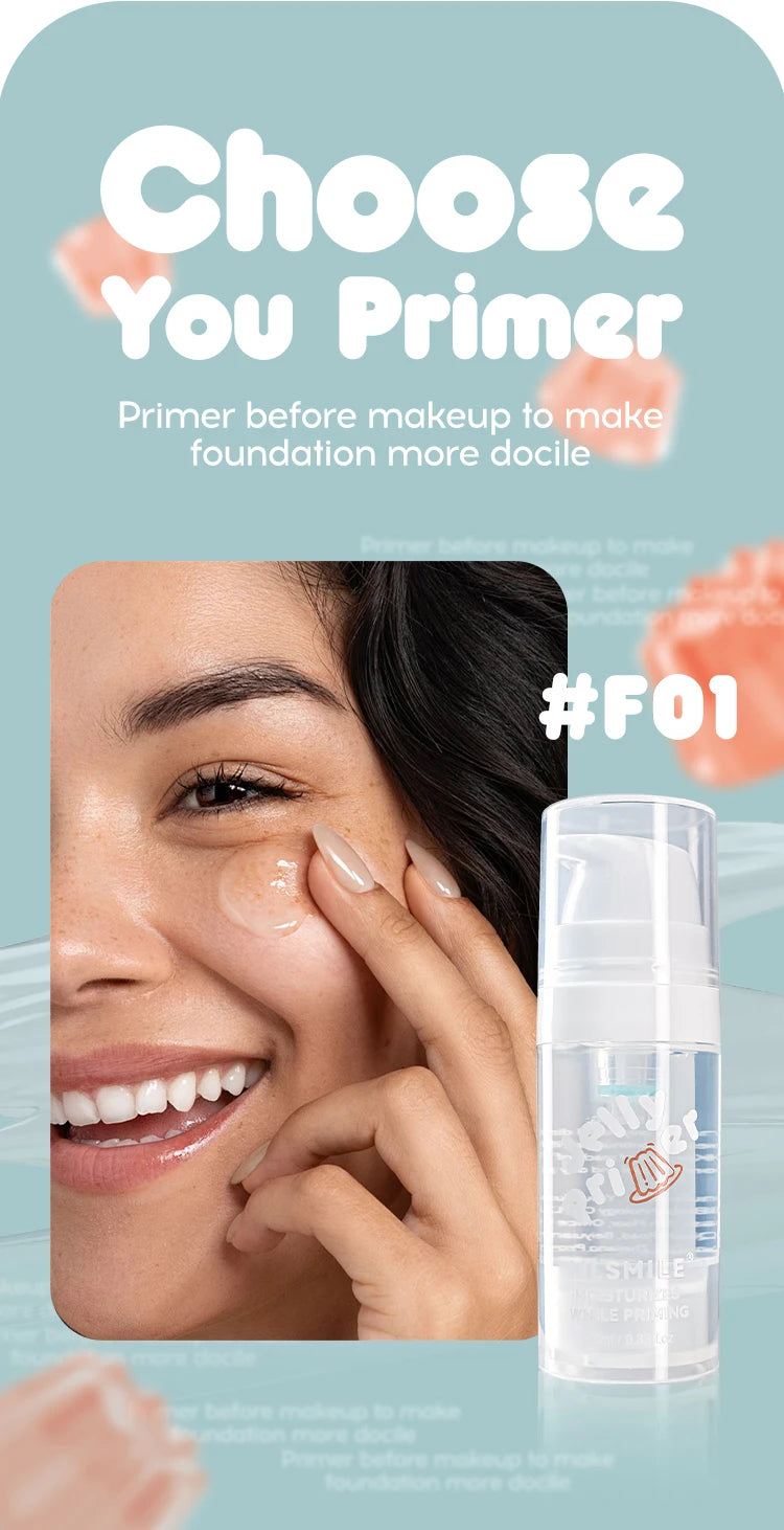 Transparent Jelly Primer Makeup Base Invisible Pore Oil-control Matte Finish Long Lasting Makeup Holding Pre Makeup Primer Gel