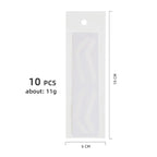 10Pcs Disposable Eyebrow Stencil Sticker Grooming Brow Shaper Template Eyebrow Tattoo Tint Airbrush Auxiliary Make Up Tool