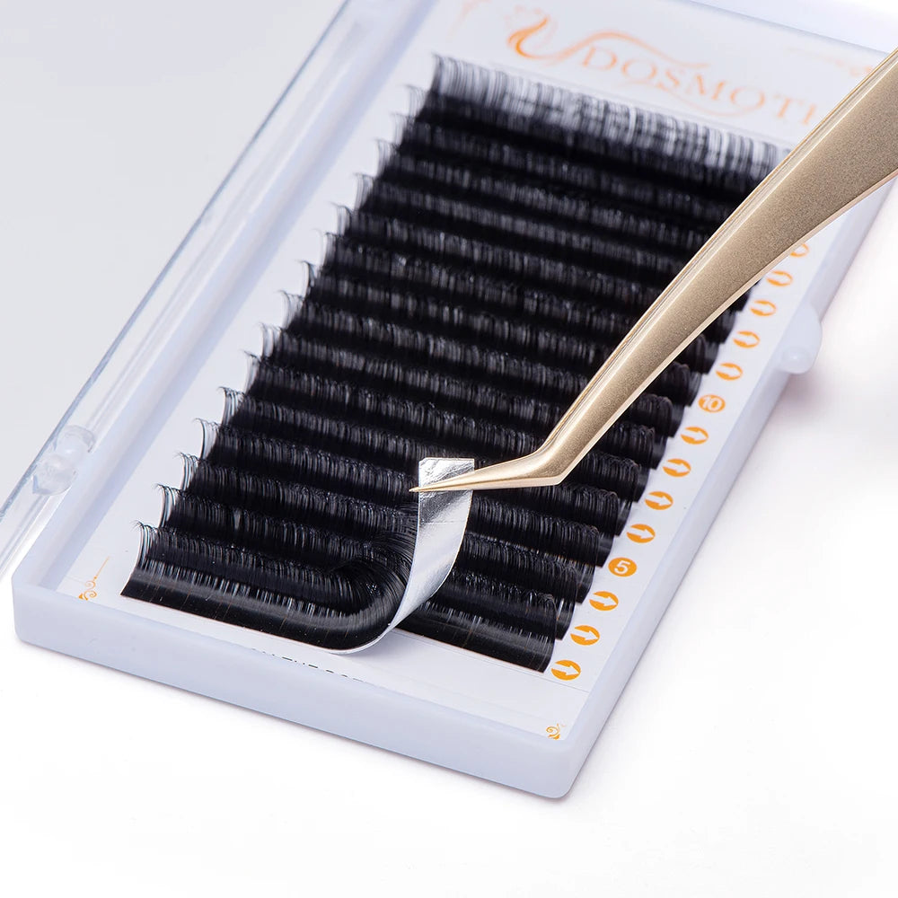 DOSMOTH- Soft Eyelash Extension, Individual Lashes,Faux Mink Eyelashes, False Eyelash, 16Rows Thickness, 0.03 to 0.20