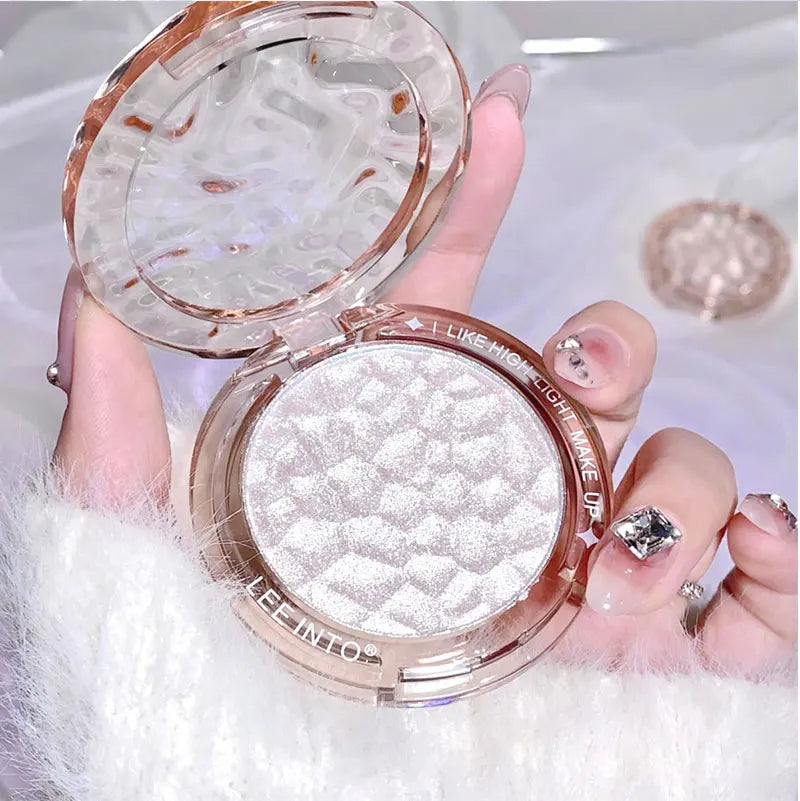 Crystal Bright Light high Gloss Powder Pearl Fine Flash Flash brightening makeup not fly Powder for young girls blush