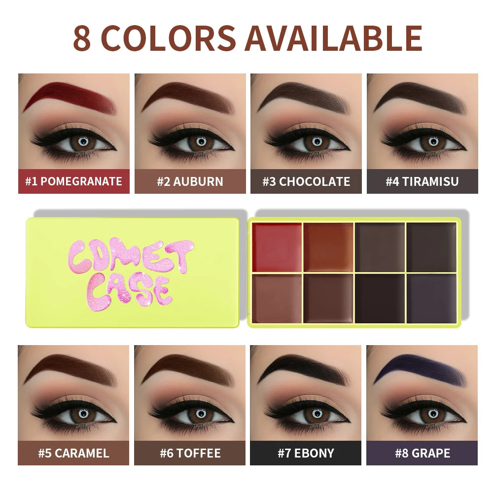 8 Colors Cream Highlighter Palette for Highlight Face Brighten Highlighter Blush Shimmer Waterproof Makeup Tool Cosmetics