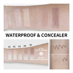 Lakerain Triangular Color-changing Foundation Stick With Brush Smooth Matte Natural Concealer Invisible Pore Foundation Cream