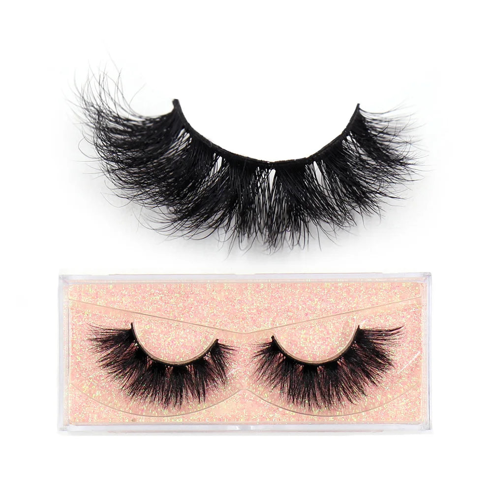 LEHUAMAO 3D Mink Lashes Makeup Eyelashes Natural Fluffy Long Fake Lashes Full Stripe Reusable False Eyelash Extension