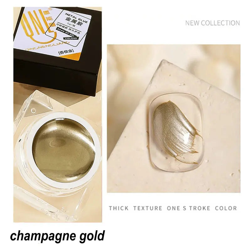 New Metallic Draw Painting Gel Polish Nail Art Soak Off Gel Nail Polish Flower Drawing Gold Silver Mirror Glitter UV Gel 5ml