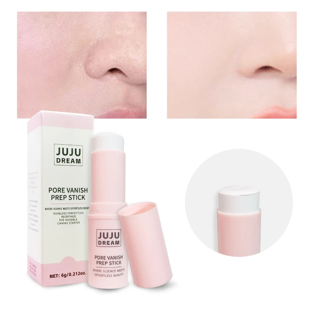 Face Primer Stick, Matte Priming Makeup Blur Stick, Hydrating Primer Face Shimmer Stick Cover Pores Oil Control & Lightweight