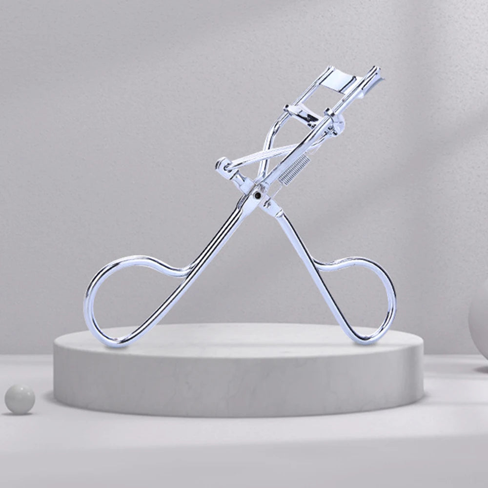 Easy To Use Plated Stylish Design Eyelash Curler Beauty Tool Electric Best Selling Eyelash Curler For Straight Lashes Spring