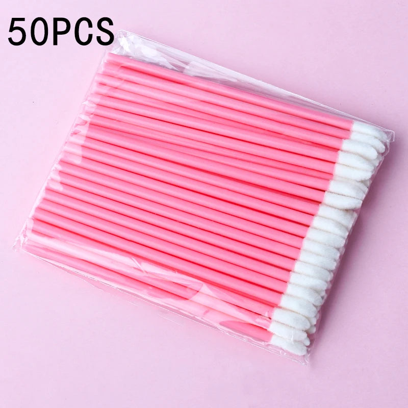 Lanjinglin Wholesale 50-1000pcs Lip Brushes Cosmetic Lip Brush Lipstick Lip Glossy Wands Cleaner Applicator Makeup Brush Tool