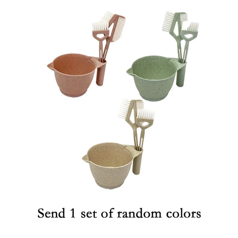 6pcs/set Professional Hair Coloring Kit for Barber Salon and Home Use - Includes Hairdressing Tools for Perfect Color Match and