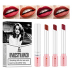 4Colors/set Cigarette Lip Gloss Set Velvet Matte Waterproof Long-lasting Lip Non-Stick Cup Cigarette Lipstick Makeup For Women