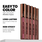 Pudaier Velvet Matte Liquid Lipstick | Waterproof & Transfer-Proof Lip Gloss | Long Lasting Lip Stain (5 Shades) | Kiss Proof, N
