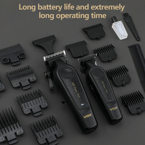 VGR Combo Set Barber Clippers Set Man Professional Vgr 197 995 Man Clippers Trimmer Set 33