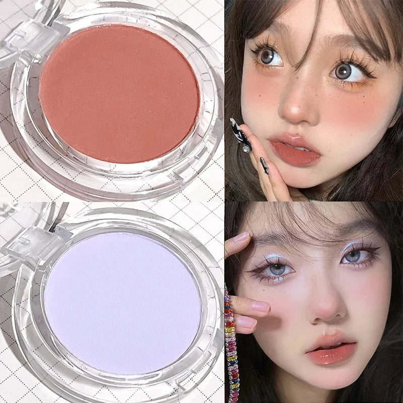 Monochrome Blush Palette Rose Orange Soft Mist Girl Blusher Powder Natural Face Makeup Matte Peach Rouge Contour Shadow Palette