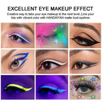 Waterproof Matte Liquid Eyeliner Long Lasting Quick Dry Non Smudging UV Luminous Gel Makeup for Smokey Eyes