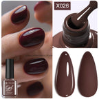 LILYCUTE 7ml Metallic Gel Nail Polish Red Chrome Effect Soak Off UV Gel Varnish Semi Permanent Nail Art Manicure Base Top Coat