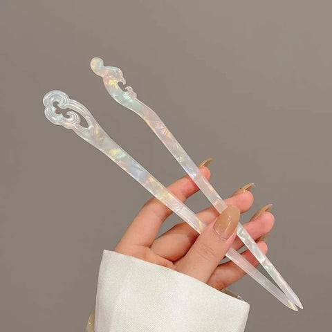 Fashion Acetate Resin Chopsticks Chinese Style Hair Sticks Women Hairpins Hair Clip Headwear Wedding Hair Jewelry Accessories