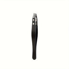 Zirconia Ceramic Pointed Tweezers Stainless Steel Tweezers with Slanted Tips Edges Eyebrows Beards Hair  Eyelash Tweezers